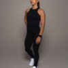 Woman wearing black leggings - Pathfinder Fitness (Endurane Leggings Black)