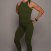 Elevate Tank Army Green - Pathfinder Fitness (Endurance Leggings Army)