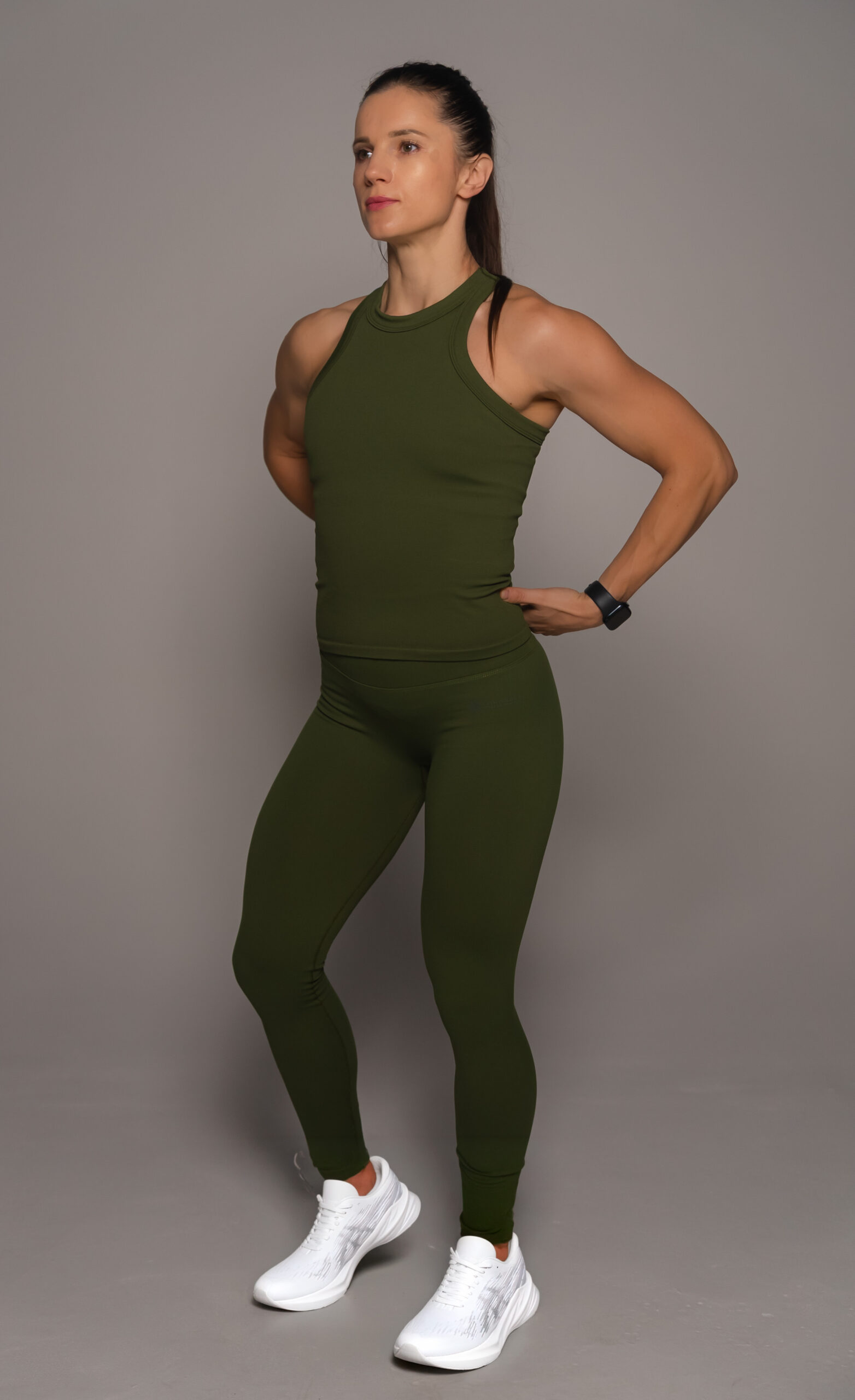 Elevate Tank Army Green - Pathfinder Fitness (Endurance Leggings Army)